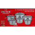 ZILNER ZL-8110 roostevabast terasest 12-osaline potikomplekt