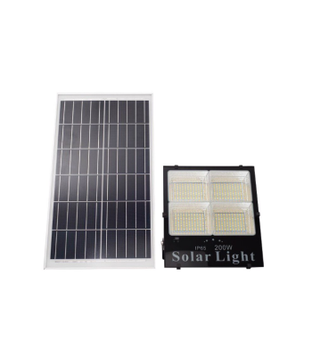 LED 300w päikesepaneeliga laetav välisvalgusti koos kaugjuhtimispuldiga