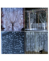 375 LED vilku valgustav kardina