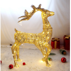 3D jõulude sädelevad hirved LED-taustvalgustusega