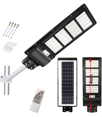 LED tänavavalgusti 300W päikesepaneeliga ja kaugjuhtimispuldiga