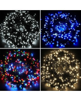 Välis- ja sisetingimustes kasutatavad 500 LED FLASH valguskett sädeleva efektiga – 35,5 m, IP44