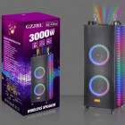 Juhtmevaba Bluetooth-kõlar - kõlar koos RGB LED-tuledega 3000W GZ-A1212 / NDR-A1212
