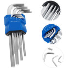L-kujulised kuuskantvõtmete komplekt 9 tk FORCE TOOLS RK-4006 1.5mm - 10mm