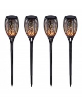 Päikesepatareiga aia LED-lamp - 4 tk komplekt