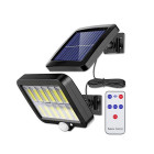 Päikesepatareiga välisvalgusti 12COB LED liikumisanduri ja puldiga
