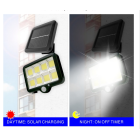 Päikesepatarei ja liikumisanduriga välisvalgusti 8COB LED