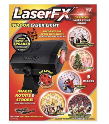 Laserprojektor koos kõlariga (jõuluteemadega) LASER FX