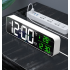 LED Suur Peegel Kell Äratuskelliga Music Alarm Clock