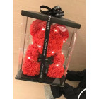 Lõhnav kaisukaru roosidest 40cm LED pirnide ja karbiga