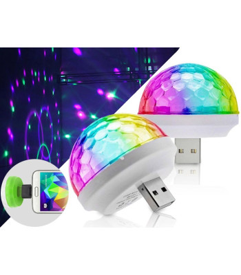 Muusikarütmile reageeriv mini-USB LED-ketasvalgusti K868