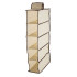 Riputatav riidest riiul 5 sektsiooniga 30 x 15 x 70 cm