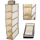 Riputatav riidest riiul 5 sektsiooniga 30 x 15 x 70 cm