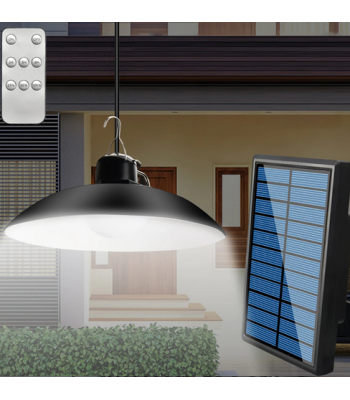 Rippuv LED aialatern päikesepaneeliga XF-707