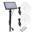 Rippuvad LED aiavalgustid 2 tk päikesepaneeli ja puldiga XF-707-2