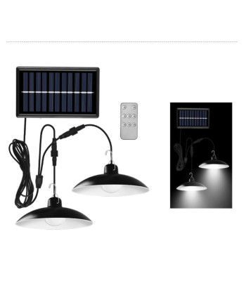 Rippuvad LED aiavalgustid 2 tk päikesepaneeli ja puldiga XF-707-2