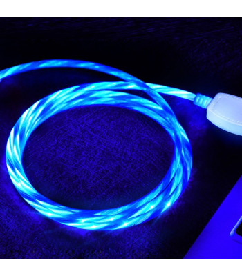 Magnetiline USB laadimiskaabel 3in1 koos LED-taustvalgustusega