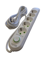 Pikendusjuhe 5 pistikupesaga ja lülitiga 5m MEILEPAI