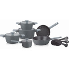 ZILNER ZL-8646 15-osaline pottide ja pannide komplekt marmorikatte ja köögitarvikutega