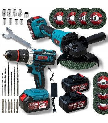 2in1 akutoitega nurklihvija ja kruvikeeraja lisadega, 48V STAR ROXER SR-911