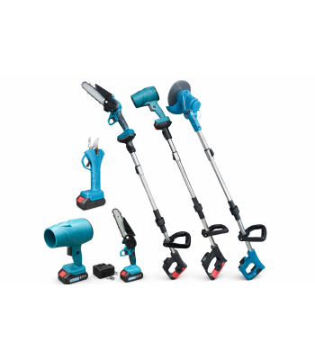 4in1 Multifunktsionaalne Akutööriist Aeda - Saag, Trimmer, Okste Lõikur, Puhur 48V, HOXTER HX-5000