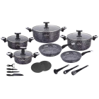 Kivist massist pottide ja pannide komplekt koos köögiriistadega 19-osaline, ZILNER ZL-8821
