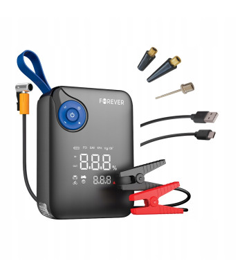 4-ühes autokäivitusabi kompressori ja akupangaga, 7200 mAh, Forever JS-400