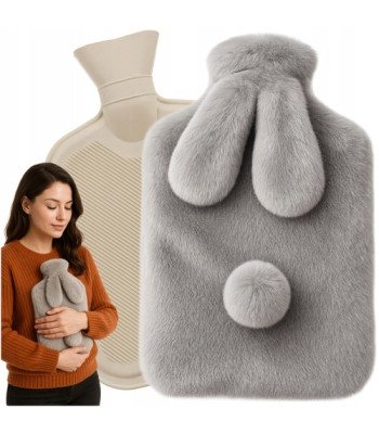 Kuumaveepudel pehme jänesekujulise korgiga, 1,8 l, Ruhhy 26383