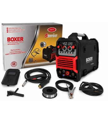 Inverter-keevituspoolautomaat MIG/MAG/MMA/TIG, BOXER, 450 A, BX-3280