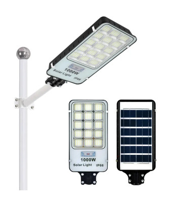 LED tänavavalgusti 1000W päikesepaneeliga ja kaugjuhtimispuldiga SLWY-1000
