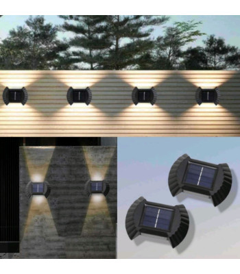 LED seinalamp päikesetoitega, 4 tk