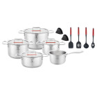 roostevabast terasest pottide komplekt köögiriistadega, 15-osaline, zwillentoff zt-33251