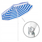 Päikesevari päikesevarju või kallutusfunktsiooniga, 180 cm, Springos BU0008, sinine/valge