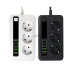 Pikendusjuhe 2m 3 pesa, 2 USB ja 3 Type-C ühendusega BKL-04EU