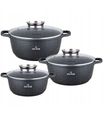 Marmorkattega potikomplekt ZILNER, 6-osaline, ZL-7020