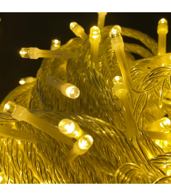 500 LED girliand koos läbipaistva silikoonkaabli ja 8 režiimiga, 38 m