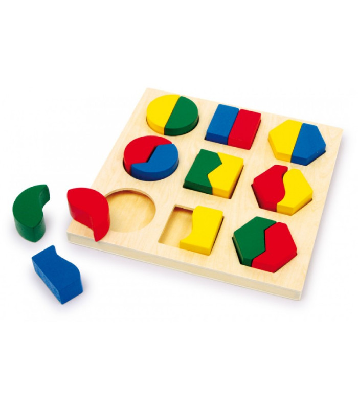 Puidust geomeetriliste kujundite pusle