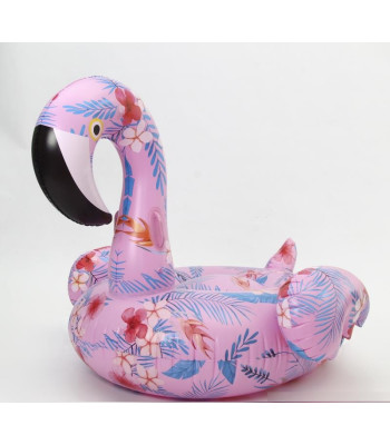 Täispuhutav FLAMINGO lilledega XXL