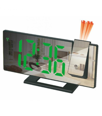 Projektsiooniga peegel-digitaalne LED äratuskell DS-3618LP