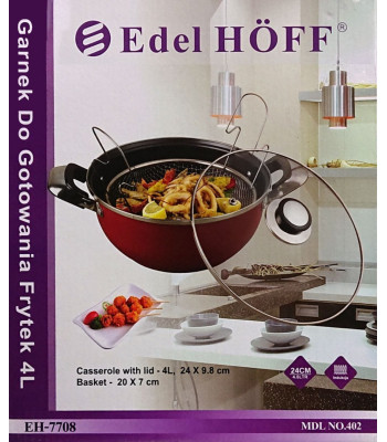 Edel Hoff EH-7708 Pott, 4l koos praadimiskorviga