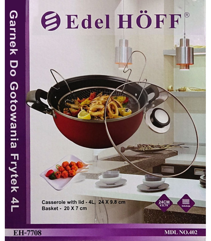 Edel Hoff EH-7708 Pott, 4l koos praadimiskorviga
