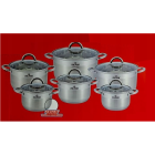 Roostevaba terasest 6-osaline ZILNER pottide komplekt zl-8109