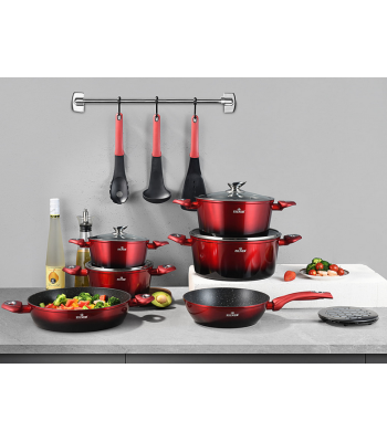 ZILNER ZL-8520 15-osaline marmorkattega pottide komplekt