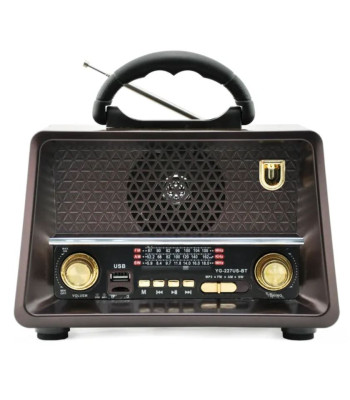 Retro raadiopleier MP3-ga ja laetav päikese eest YG-227US-BT