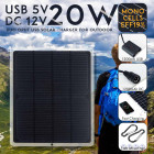 Päikesepaneeli laadija - mobiilne päikeselaadija 20W FM-065-20