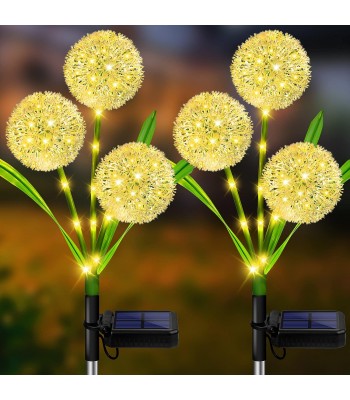 Päikesepatareiga aia LED-lambid - lilled 2 tk