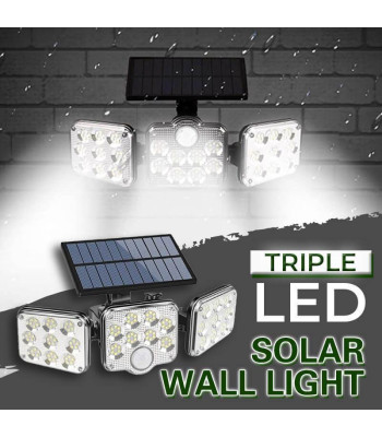 Seinaline LED 138 COB päikeseenergial töötav valgusti anduriga JD-2858A