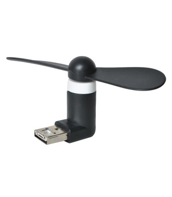 Must mikro USB ventilaator