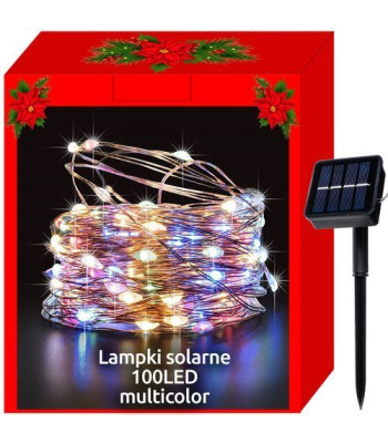 Päikese jõulutuled - 100LED kirjud juhtmed