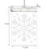 Vitraaž LED 3D aknakaunistus - Snowflake